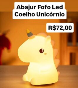 abajur unicornio